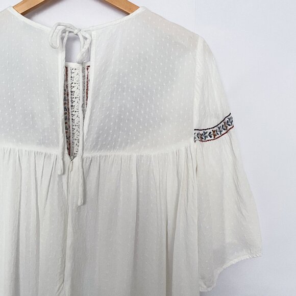 Padini Embroidered Boho Peasant Tunic Top Blouse Flowy Colorful Size Medium - Picture 8 of 16